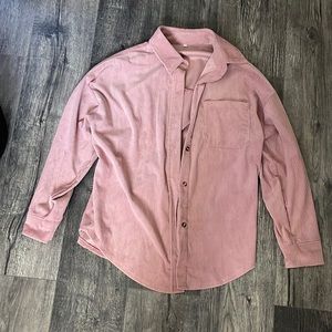 Pink Corduroy Shirt/Jacket